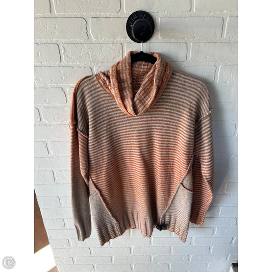Sweater By Cabi In Orange & Tan, Size: S