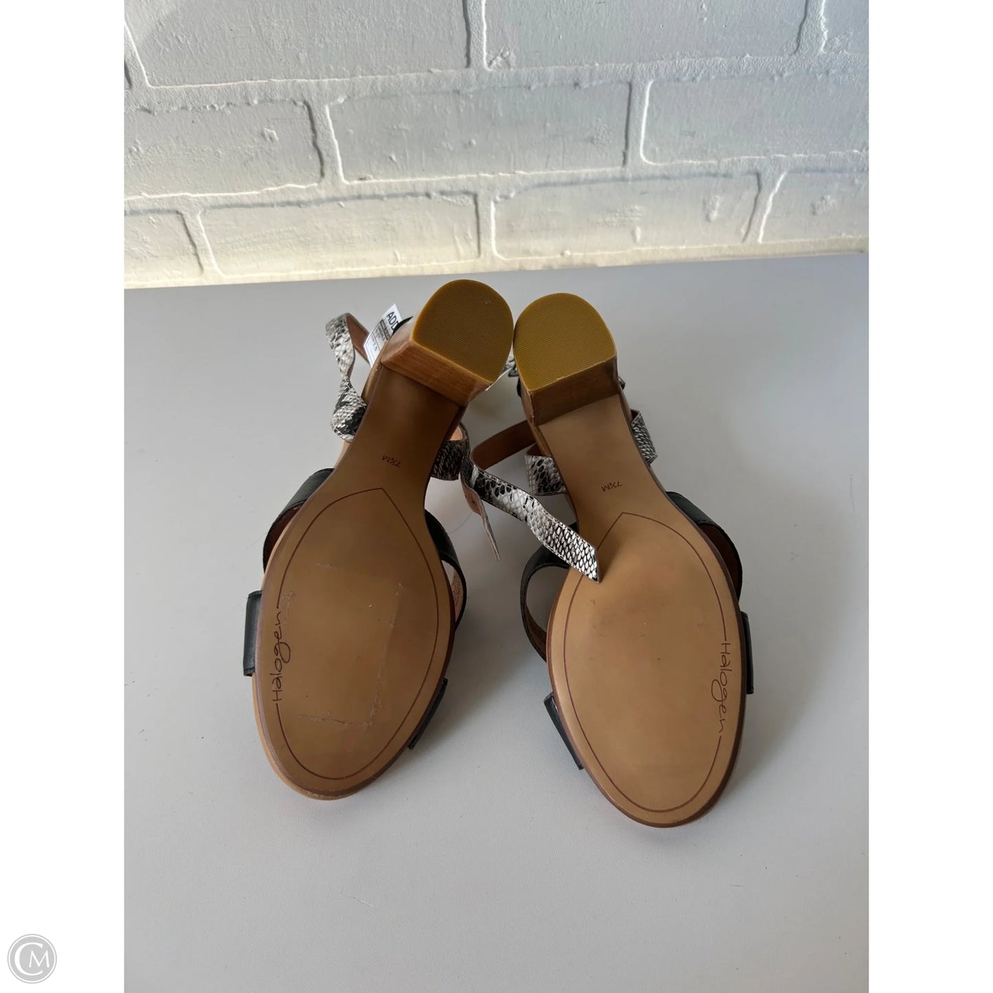 Sandals Heels Block By Halogen In Black, Size: 7.5