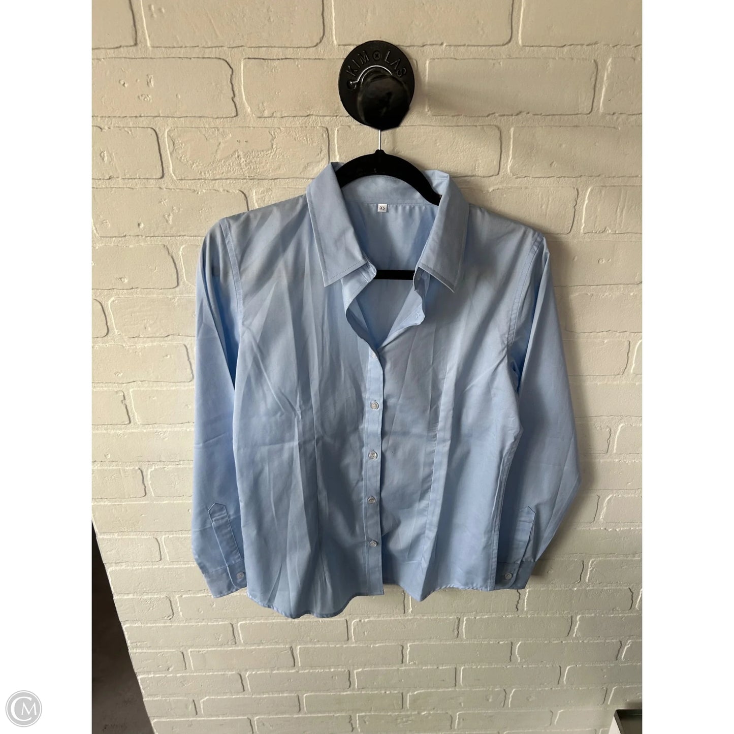 Top Long Sleeve By Cme In Blue, Size: Xs