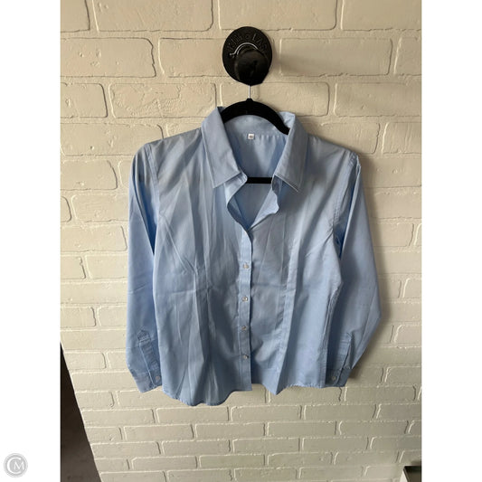 Top Long Sleeve By Cme In Blue, Size: Xs