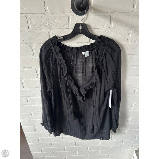Top Long Sleeve By Sundance In Black, Size: S