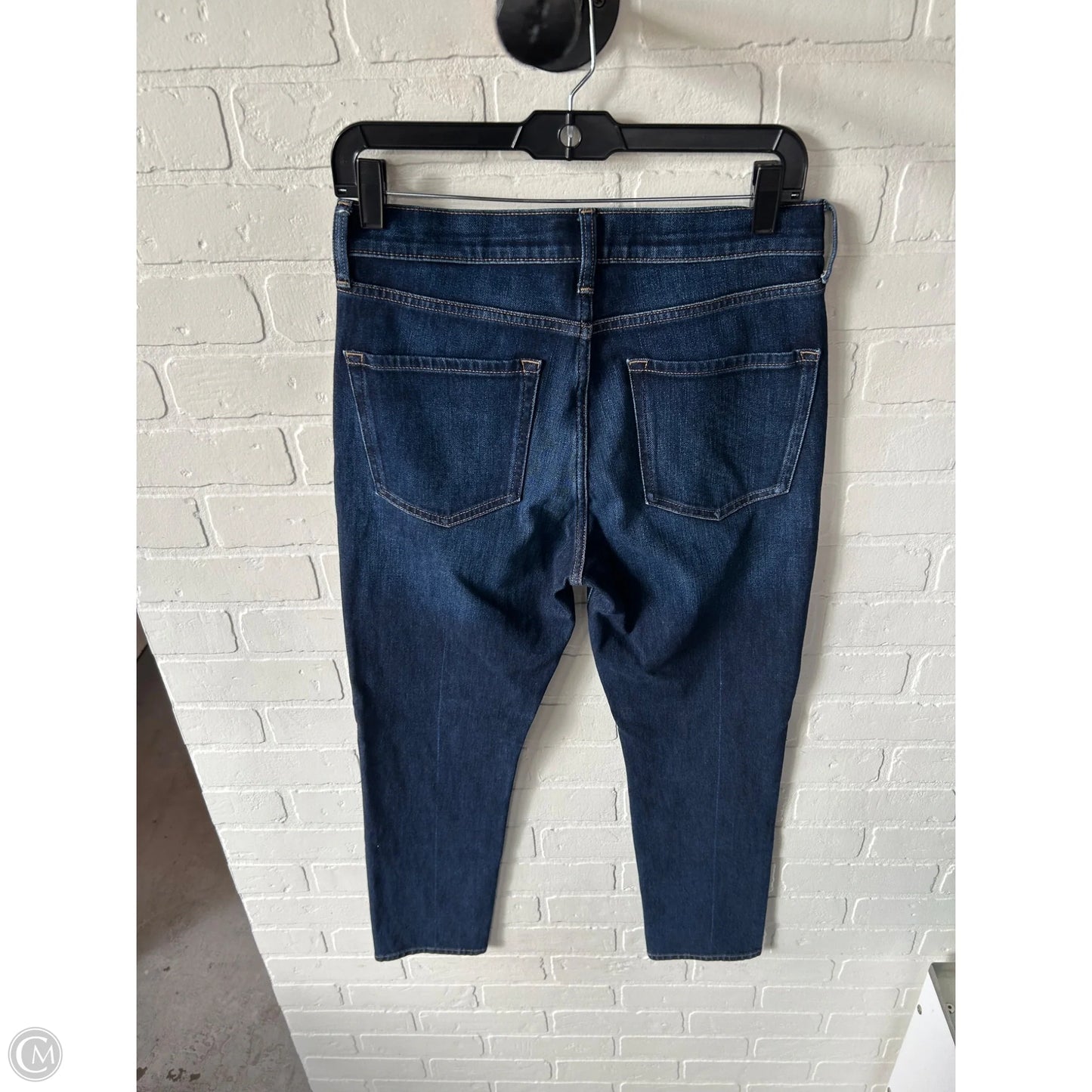 Jeans Straight By Banana Republic In Blue Denim, Size: 8