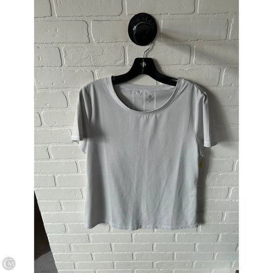 Athletic Top Short Sleeve By Talbots In Black & White, Size: M