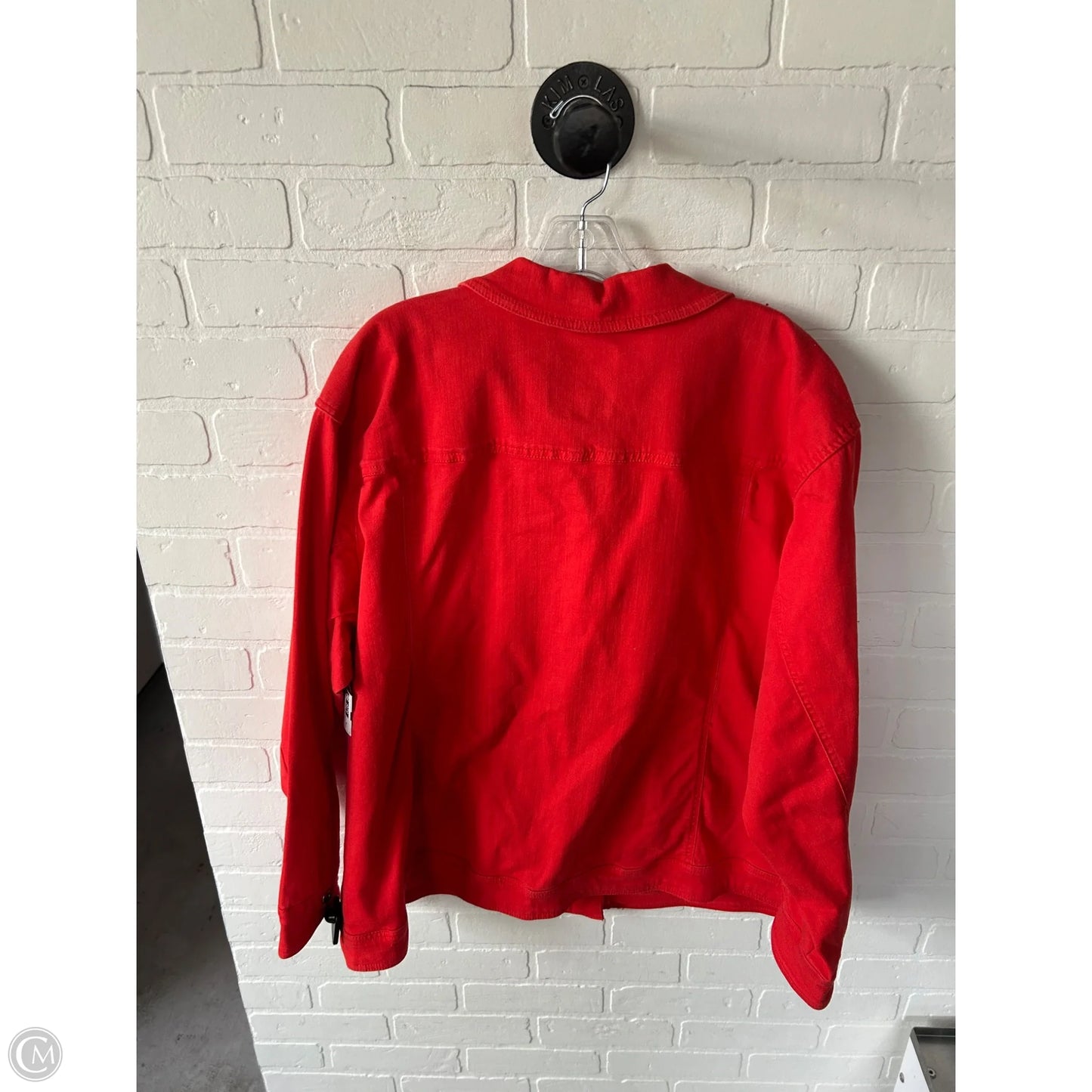Jacket Denim By Cmc In Red Denim, Size: Xl