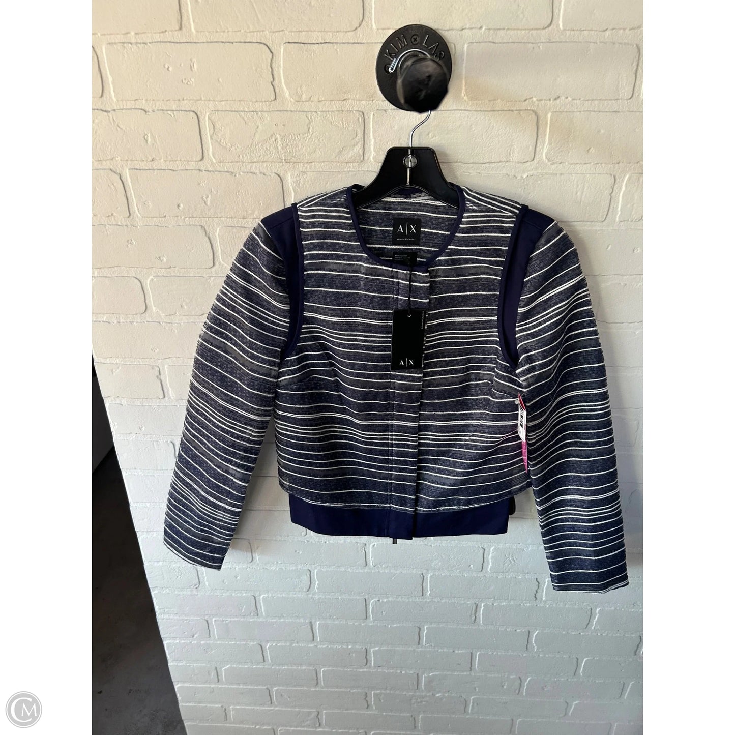 Blazer By Armani Exchange In Blue & White, Size: Xs