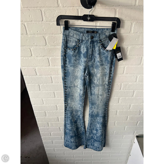 Jeans Flared By Afrm In Blue Denim, Size: 0