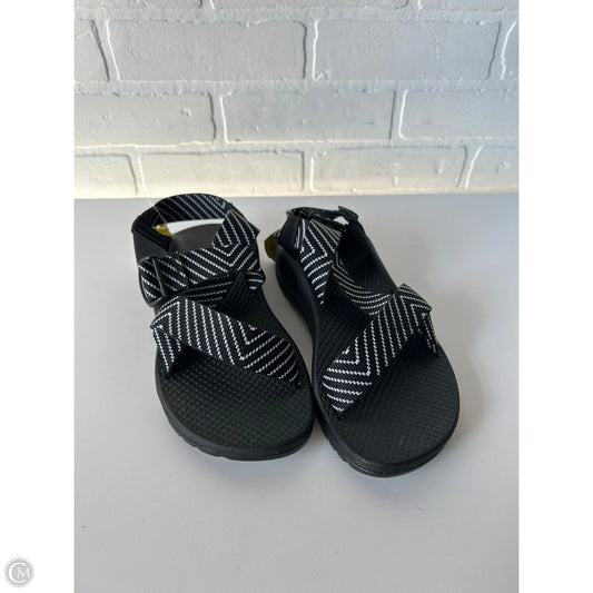 Sandals Flats By Chacos In Black & White, Size: 7