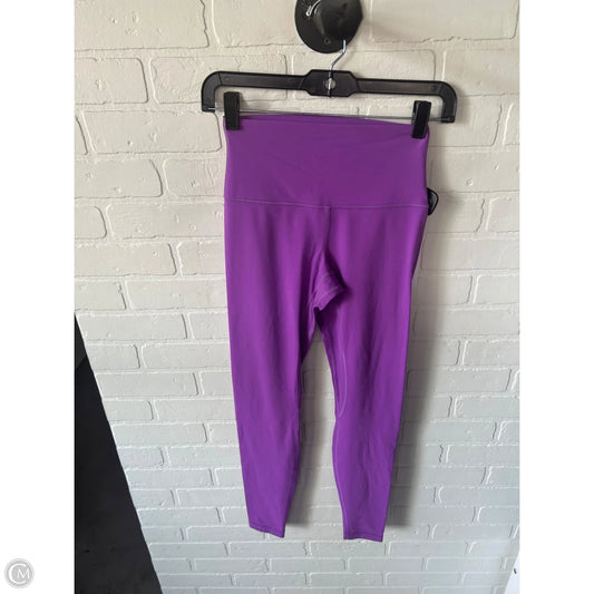 Athletic Leggings By Lululemon In Purple, Size: 4