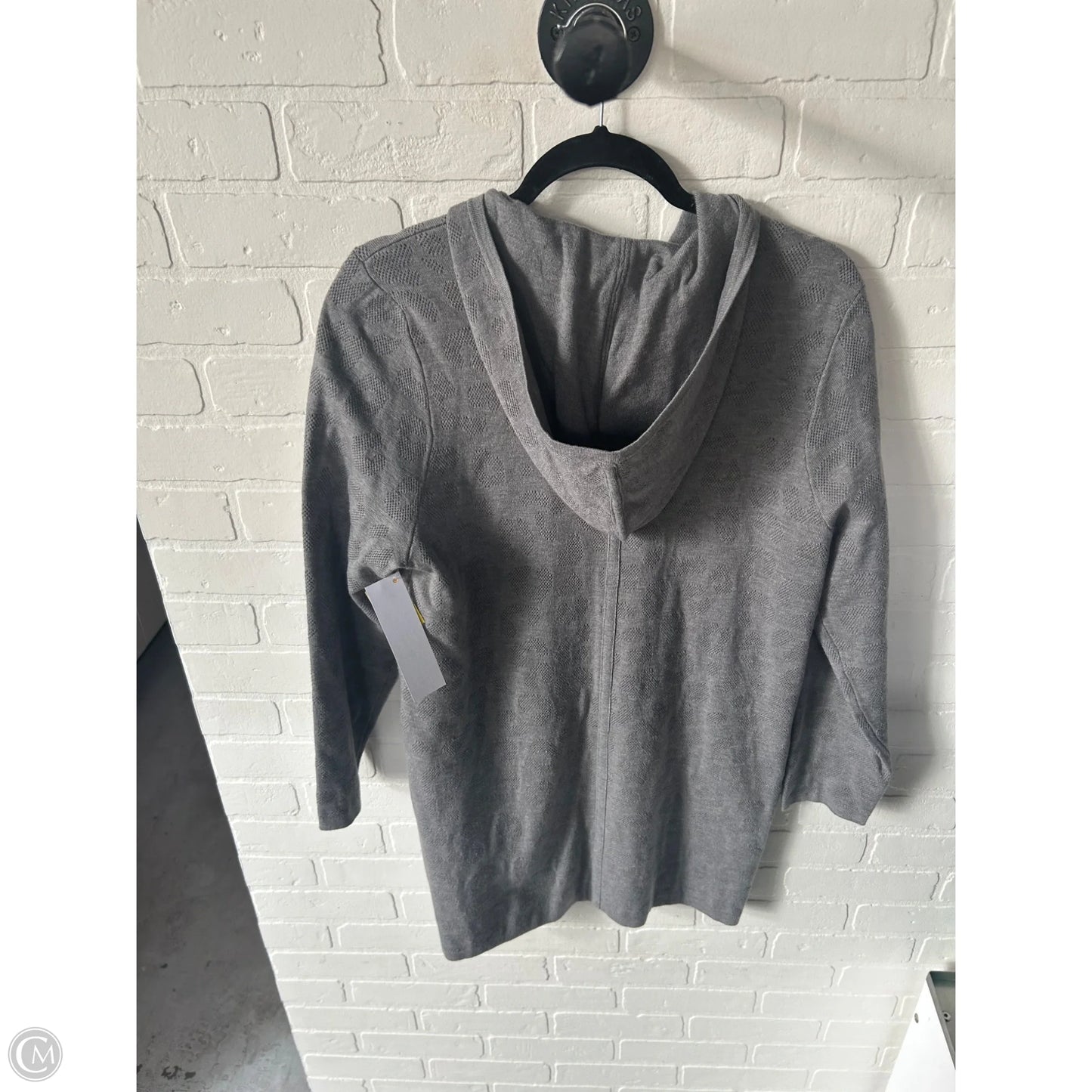 Sweater Cardigan By Chicos In Grey, Size: M