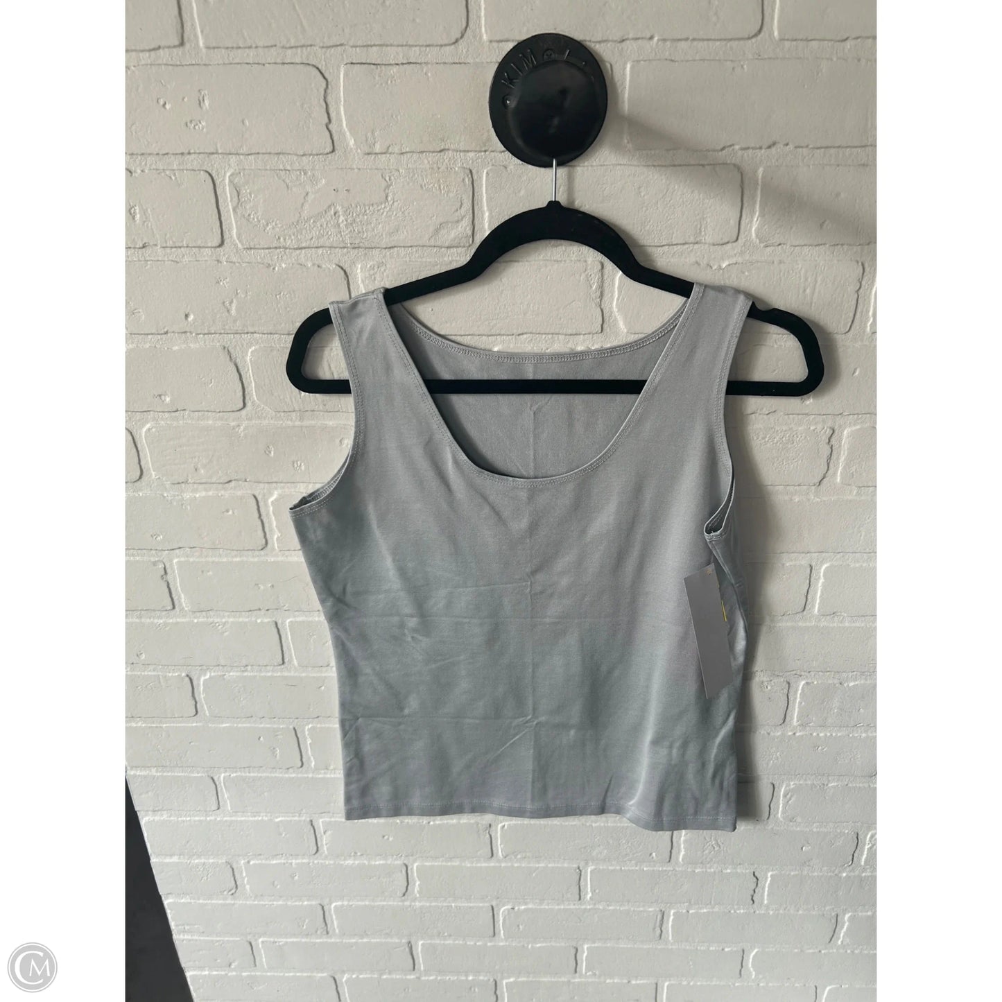 Top Sleeveless Basic By Clothes Mentor In Grey, Size: L