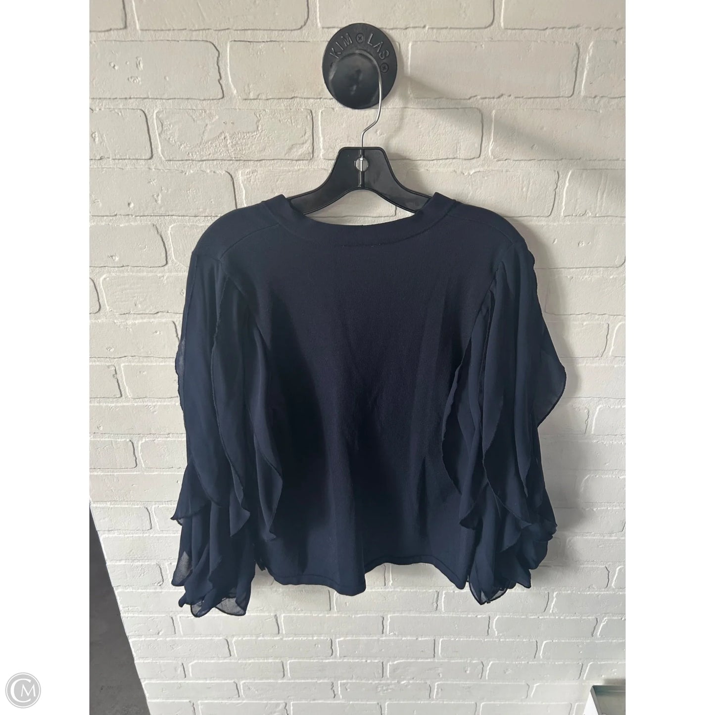Sweater Cardigan By Chicos In Blue, Size: M