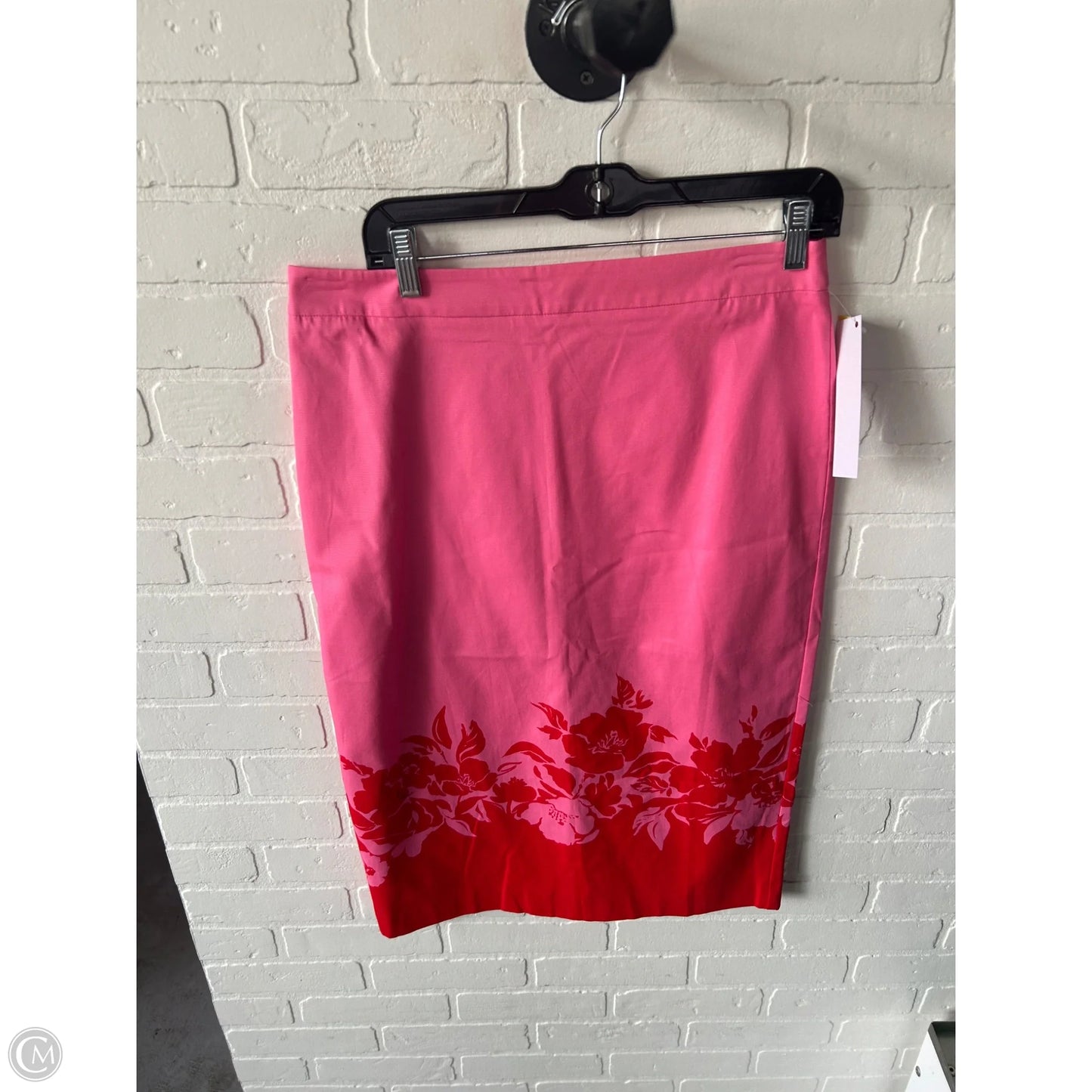 Skirt Midi By Talbots In Pink & Red, Size: 8