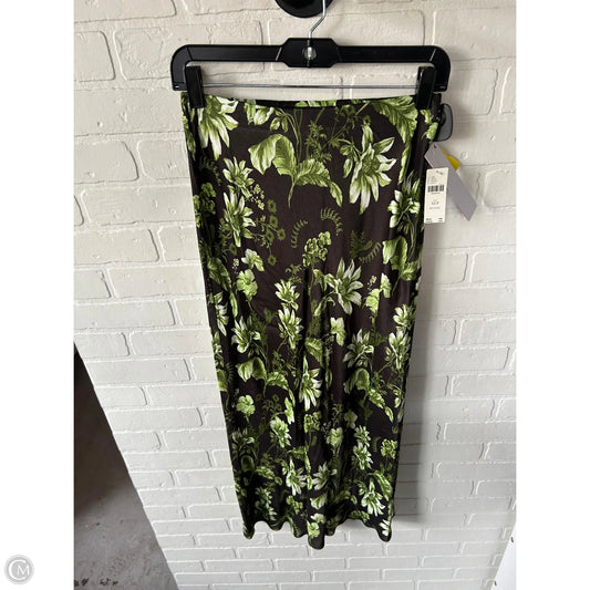 Skirt Maxi By Anthropologie In Brown & Green, Size: 0p