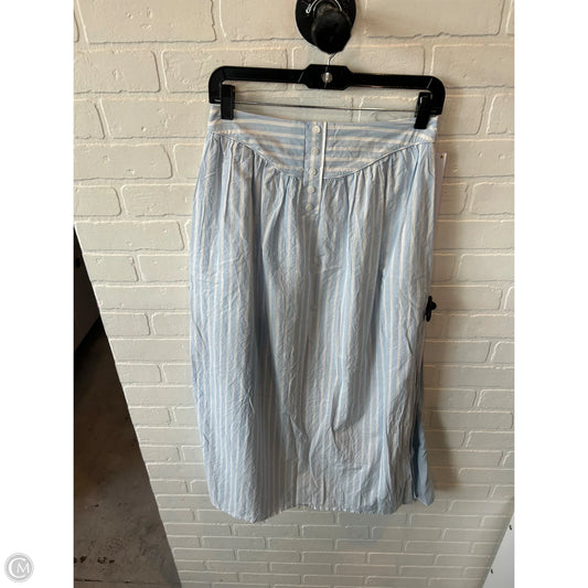 Skirt Maxi By Mare Mare In Blue & White, Size: 4
