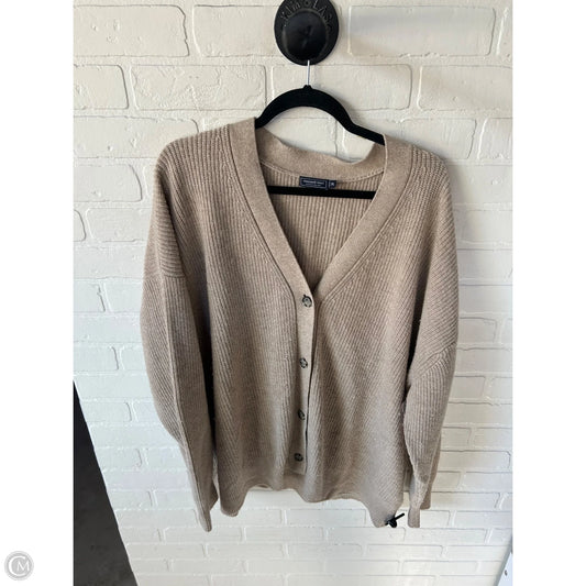 Sweater Cardigan By Vineyard Vines In Tan, Size: Xl