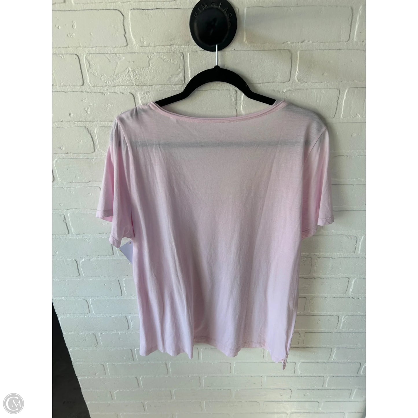 Top Short Sleeve Basic By J. Crew In Pink, Size: Xl