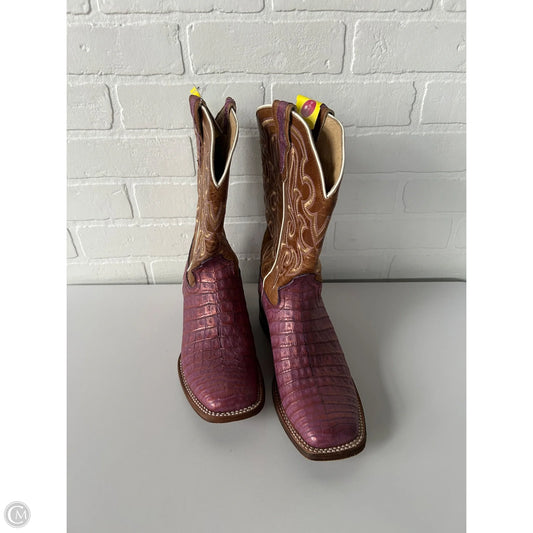 Boots Western By Roper In Brown & Purple, Size: 7.5