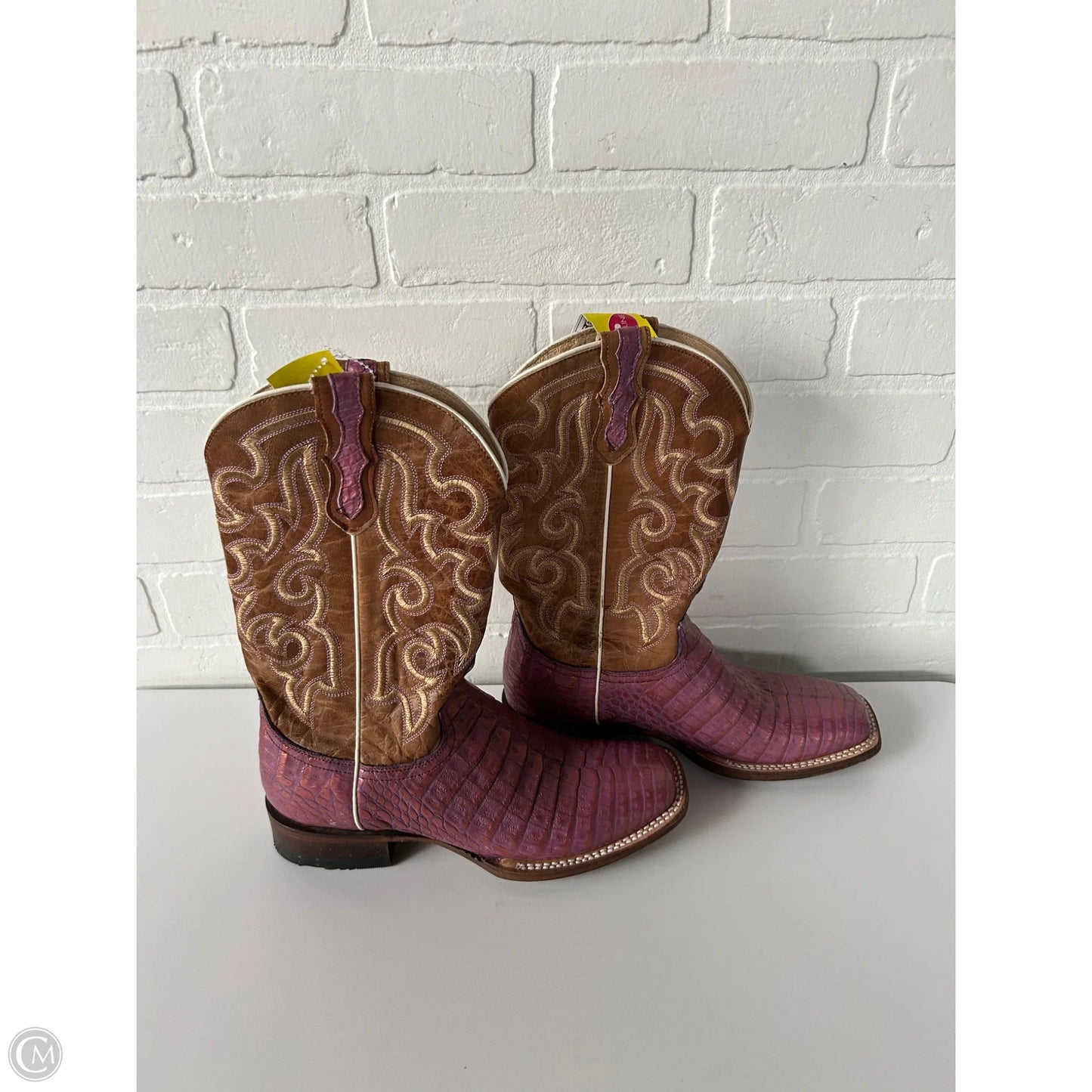 Boots Western By Roper In Brown & Purple, Size: 7.5