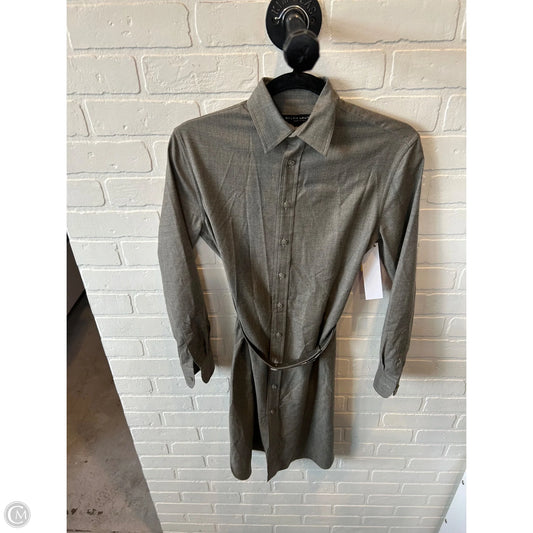 Dress Casual Midi By Ralph Lauren Black Label In Grey, Size: Xs