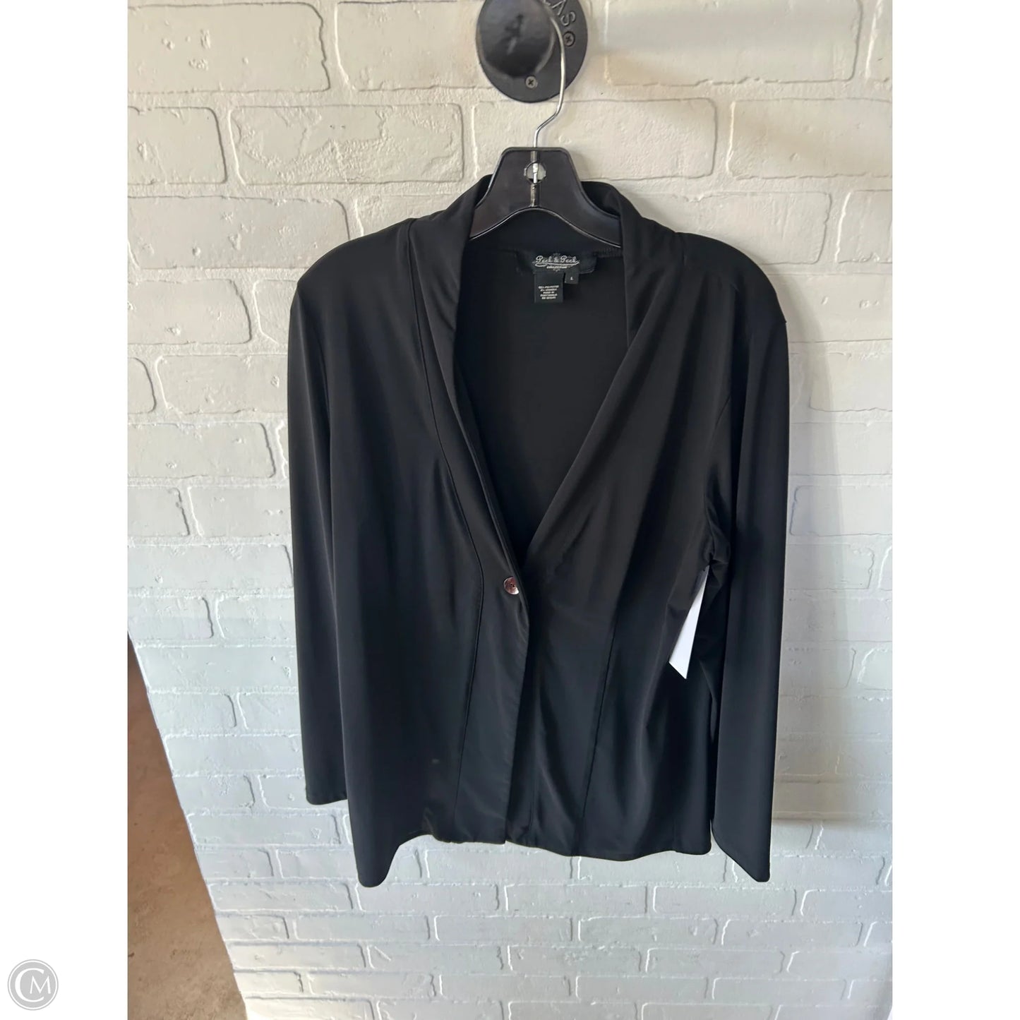 Blazer By Peck And Peck In Black, Size: L