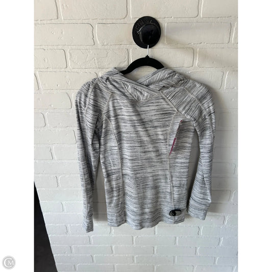 Athletic Top Long Sleeve Hoodie By Lululemon In Grey, Size: Xs