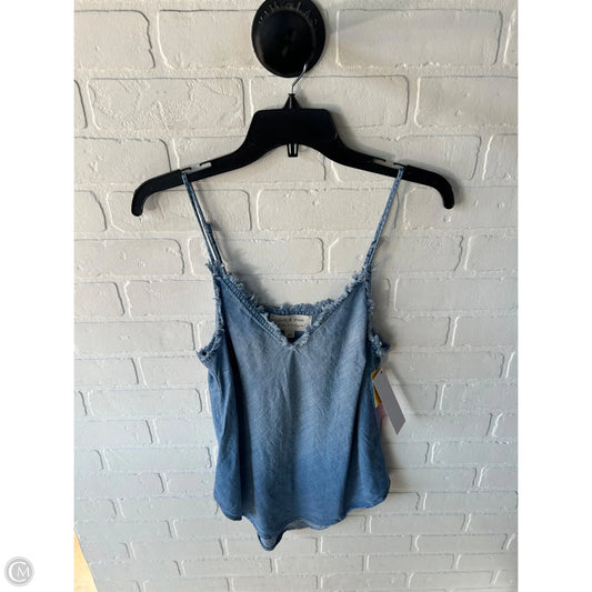 Top Sleeveless By Cloth & Stone In Blue Denim, Size: Xs