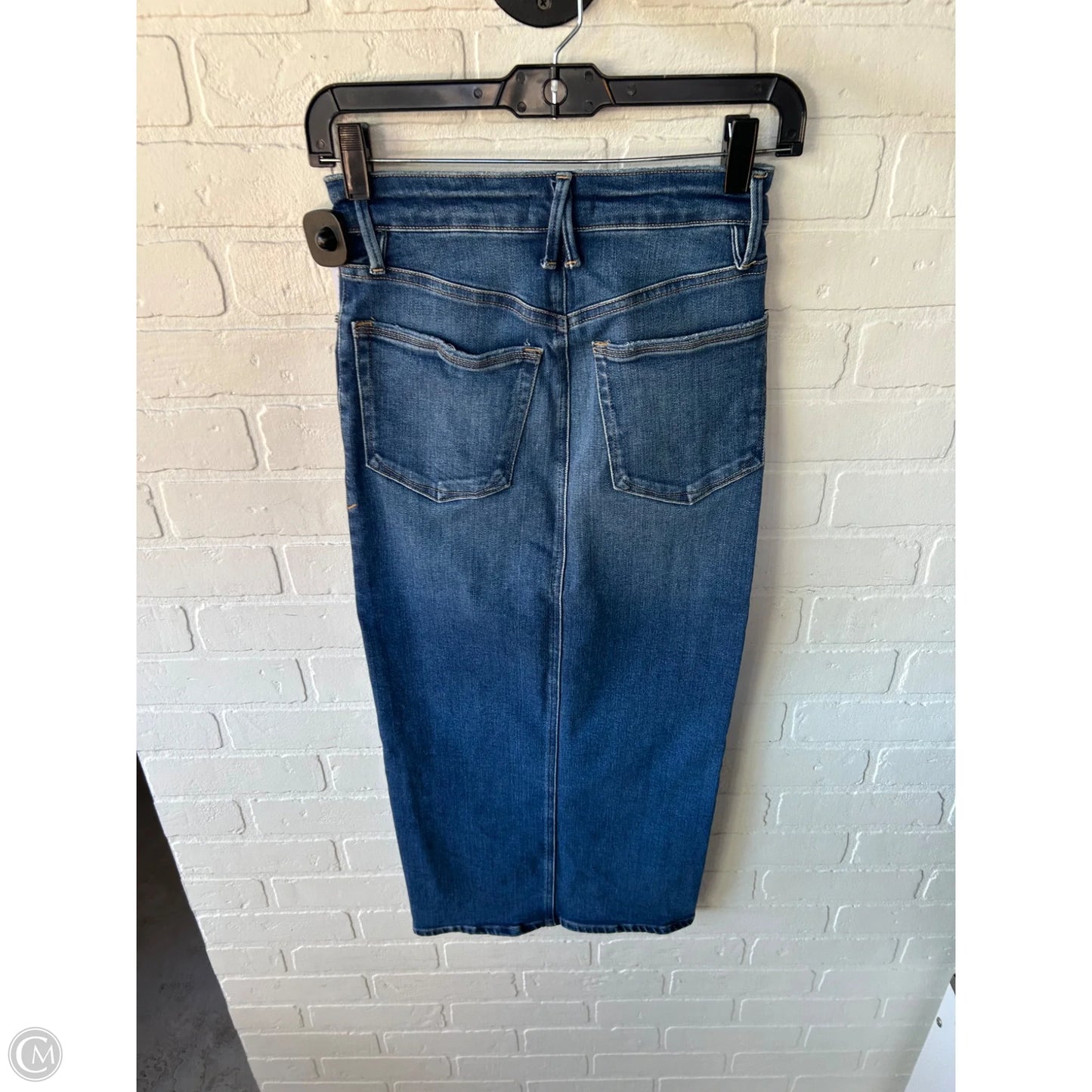 Skirt Maxi By Good American In Blue Denim, Size: 0