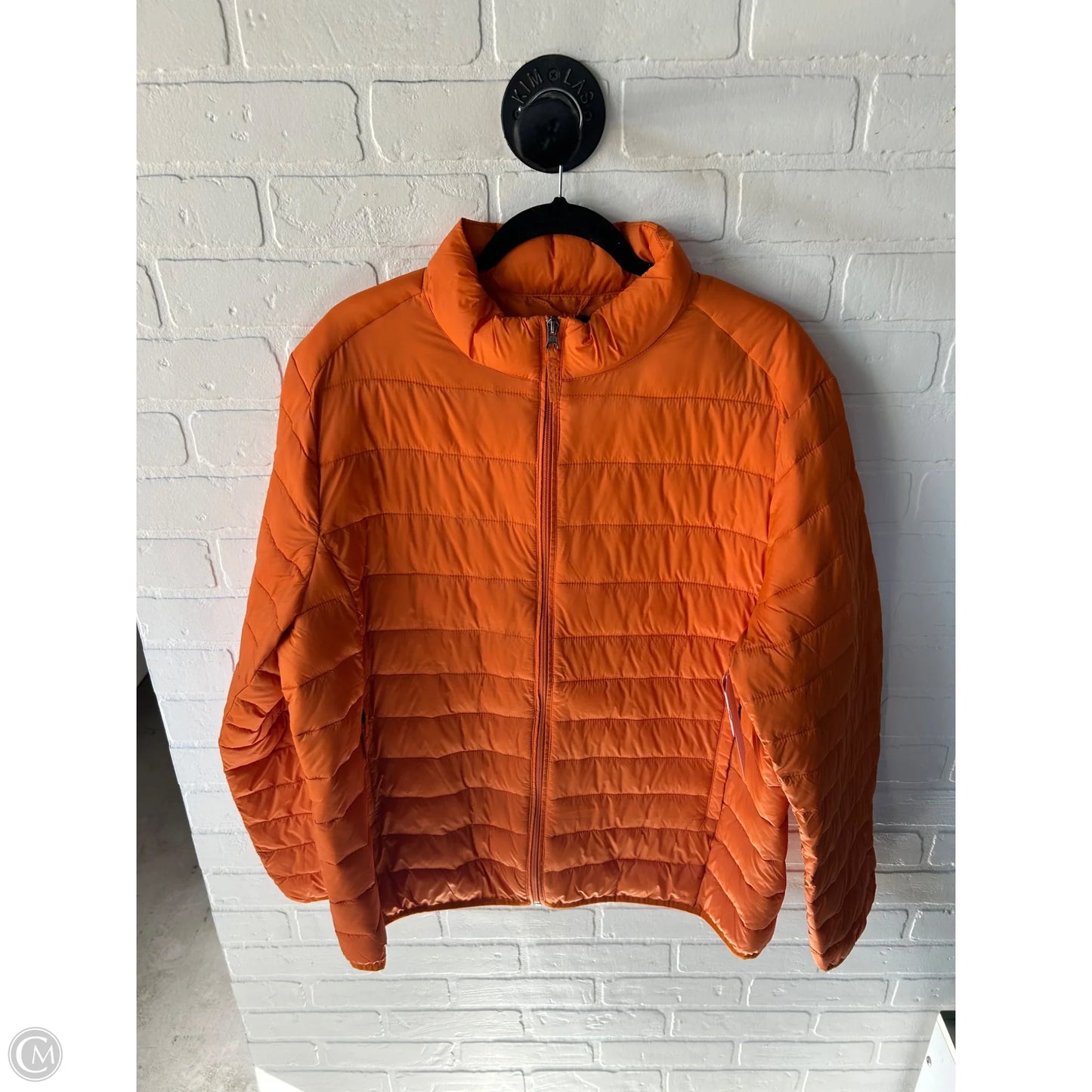 Jacket Puffer & Quilted By Amazon Essentials In Orange, Size: Xl