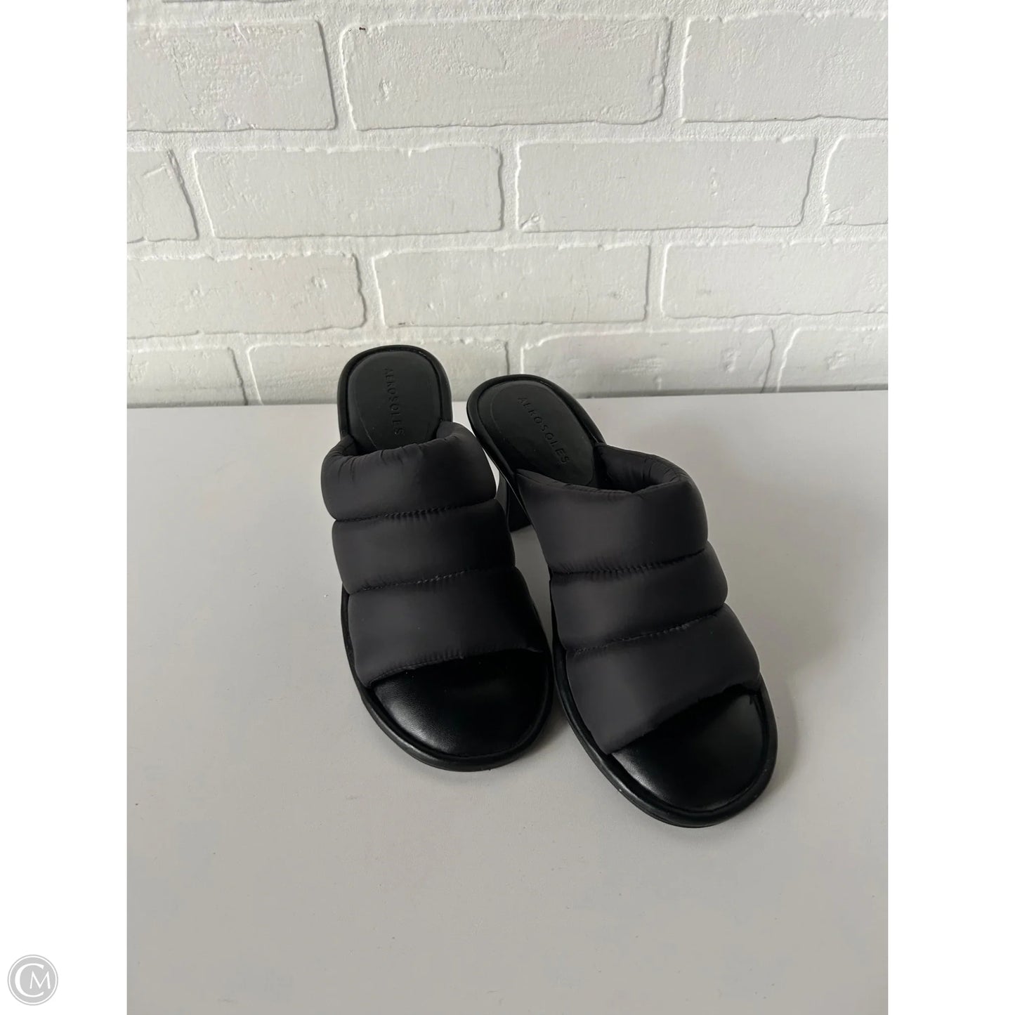 Sandals Heels Block By Aerosoles In Black, Size: 8.5