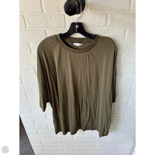 Top Short Sleeve Basic By Kirundo In Green, Size: Xl