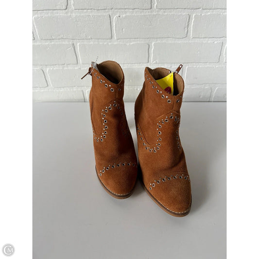 Boots Ankle Heels By Lucky Brand In Brown, Size: 6.5