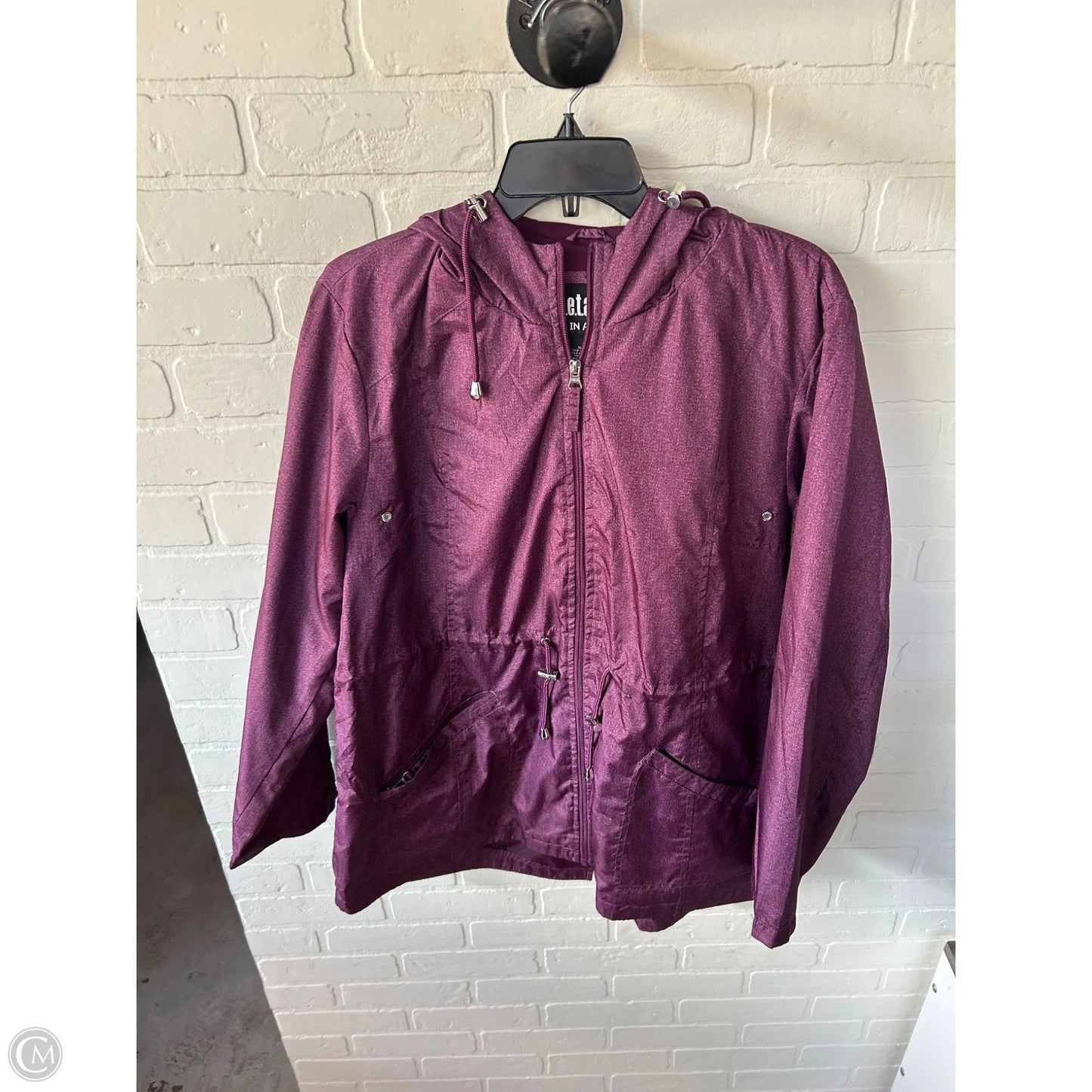 Coat Parka By Details In Purple, Size: Xl