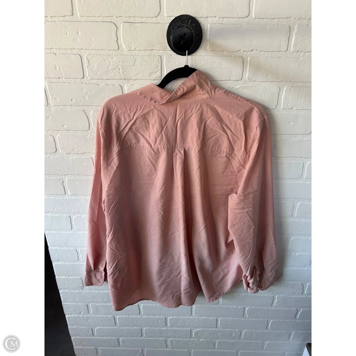 Top Long Sleeve By Chicos In Pink, Size: Xl