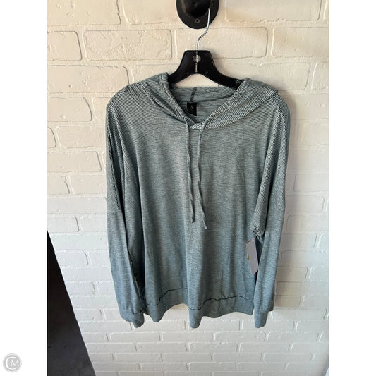 Athletic Top Long Sleeve Hoodie By Skechers In Blue, Size: Xxl