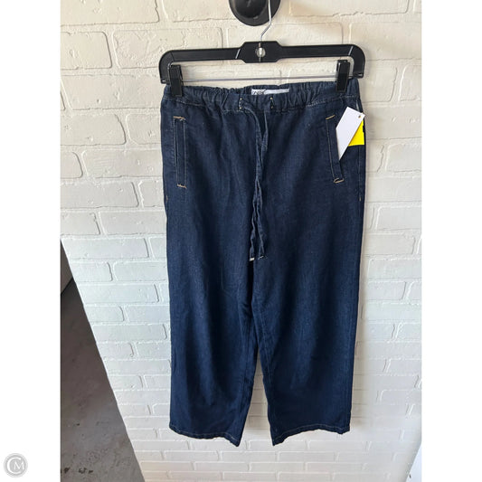 Jeans Wide Leg By Zara In Blue Denim, Size: 0