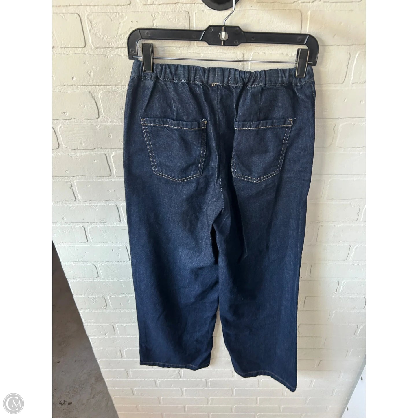 Jeans Wide Leg By Zara In Blue Denim, Size: 0