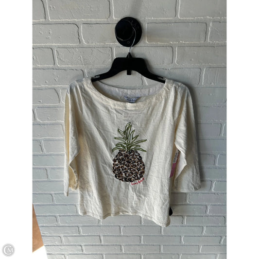 Top 3/4 Sleeve By Tommy Bahama In Cream, Size: S