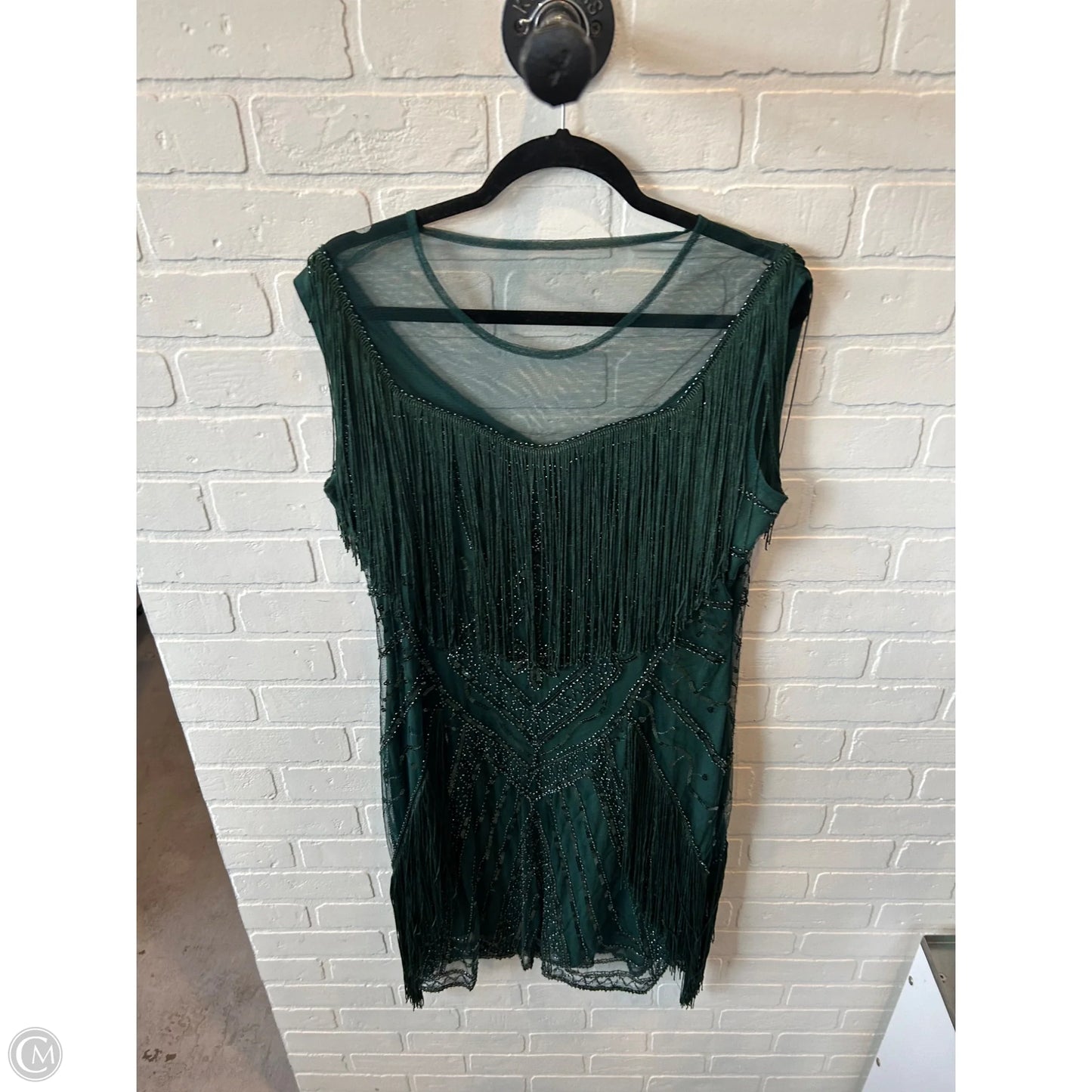 Dress Party Short By Clothes Mentor In Green, Size: Xxl