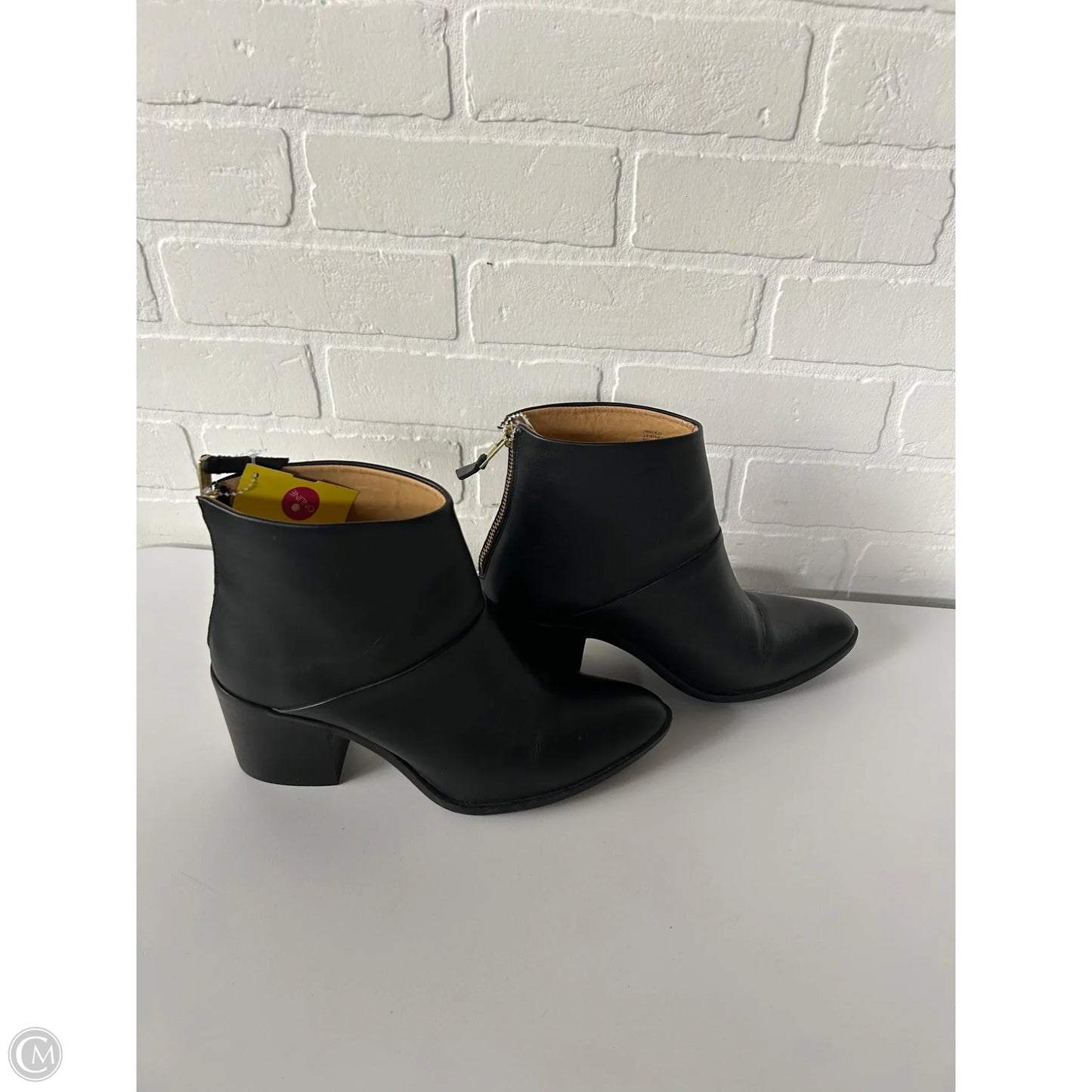 Boots Ankle Heels By Cma In Black, Size: 9