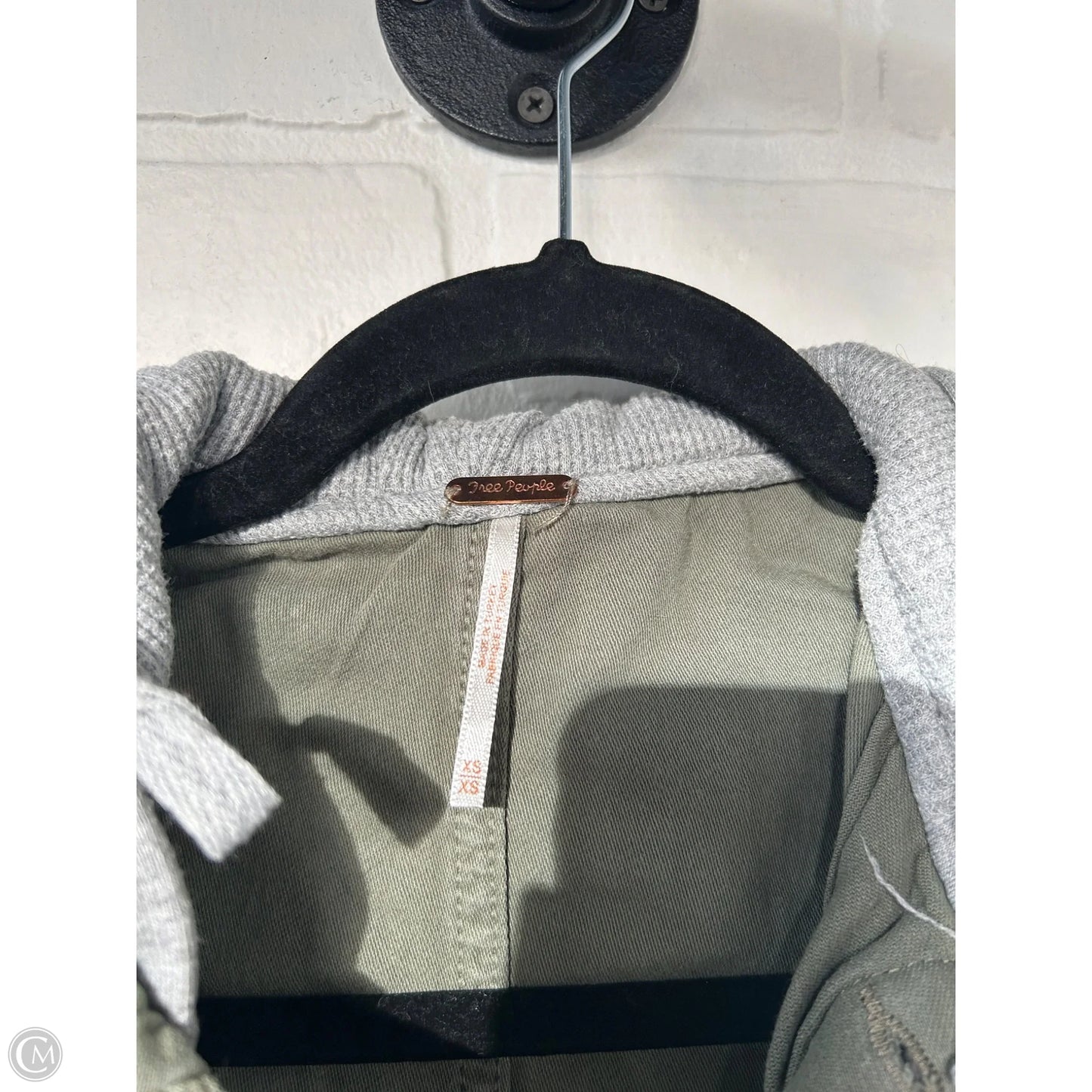 Jacket Shirt By Free People In Green & Grey, Size: Xs