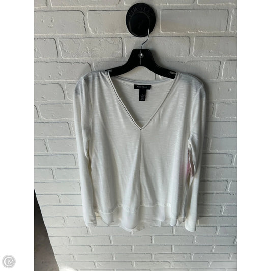 Top Long Sleeve By White House Black Market In White, Size: S