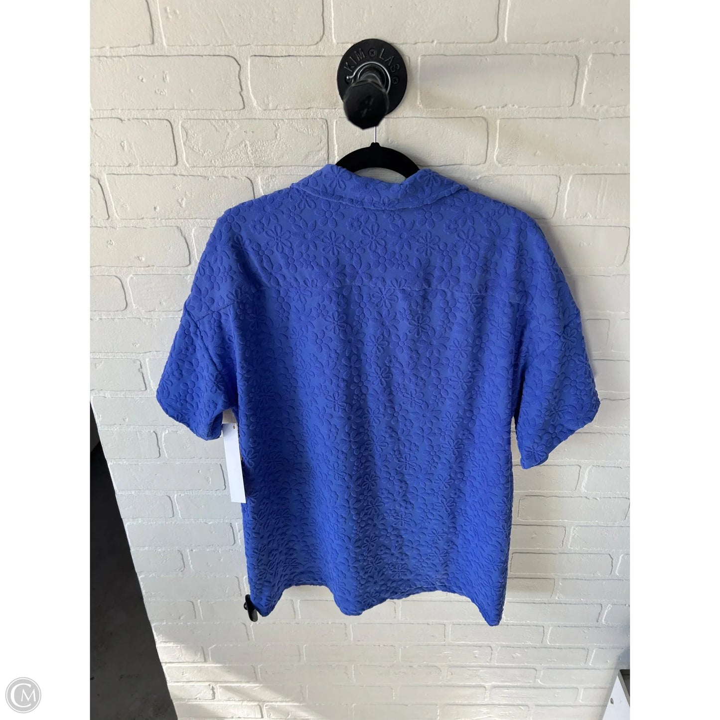 Tunic Short Sleeve By Anthropologie In Blue, Size: S