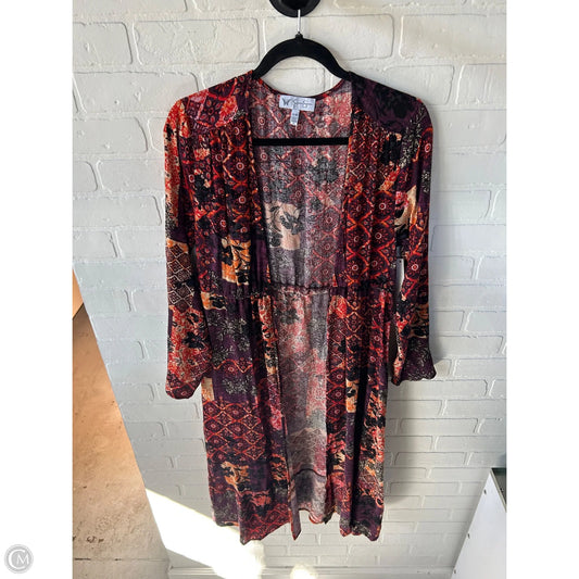 Kimono By Jessica Simpson In Orange & Purple, Size: S