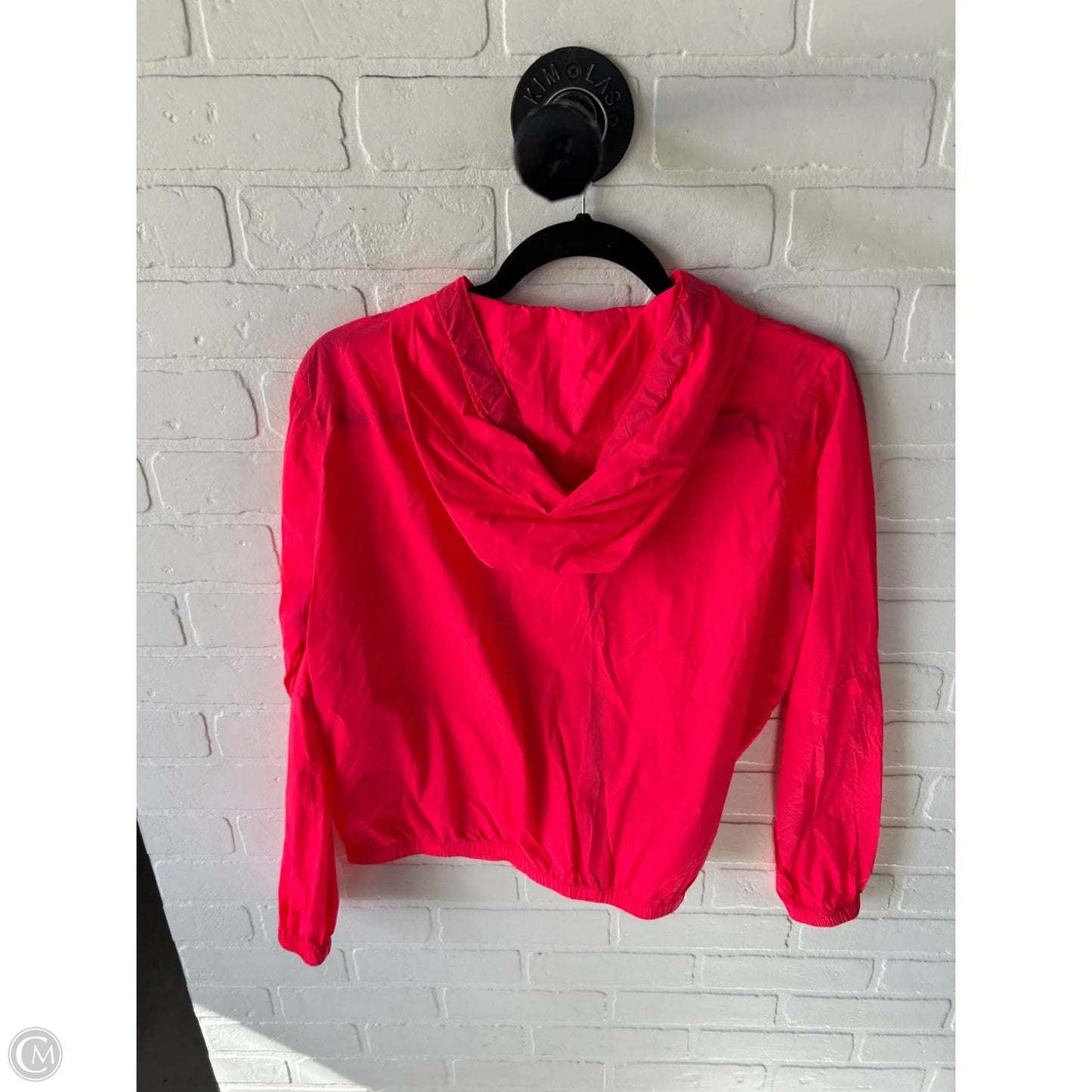 Athletic Top Long Sleeve Hoodie By Zyia In Pink, Size: L