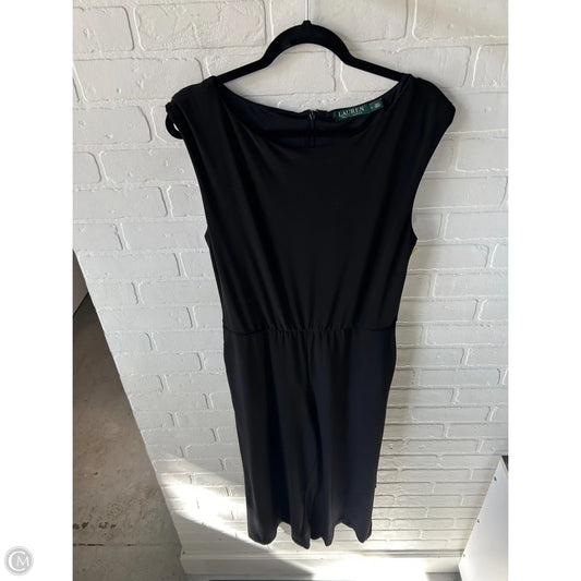 Jumpsuit By Lauren By Ralph Lauren In Black, Size: L
