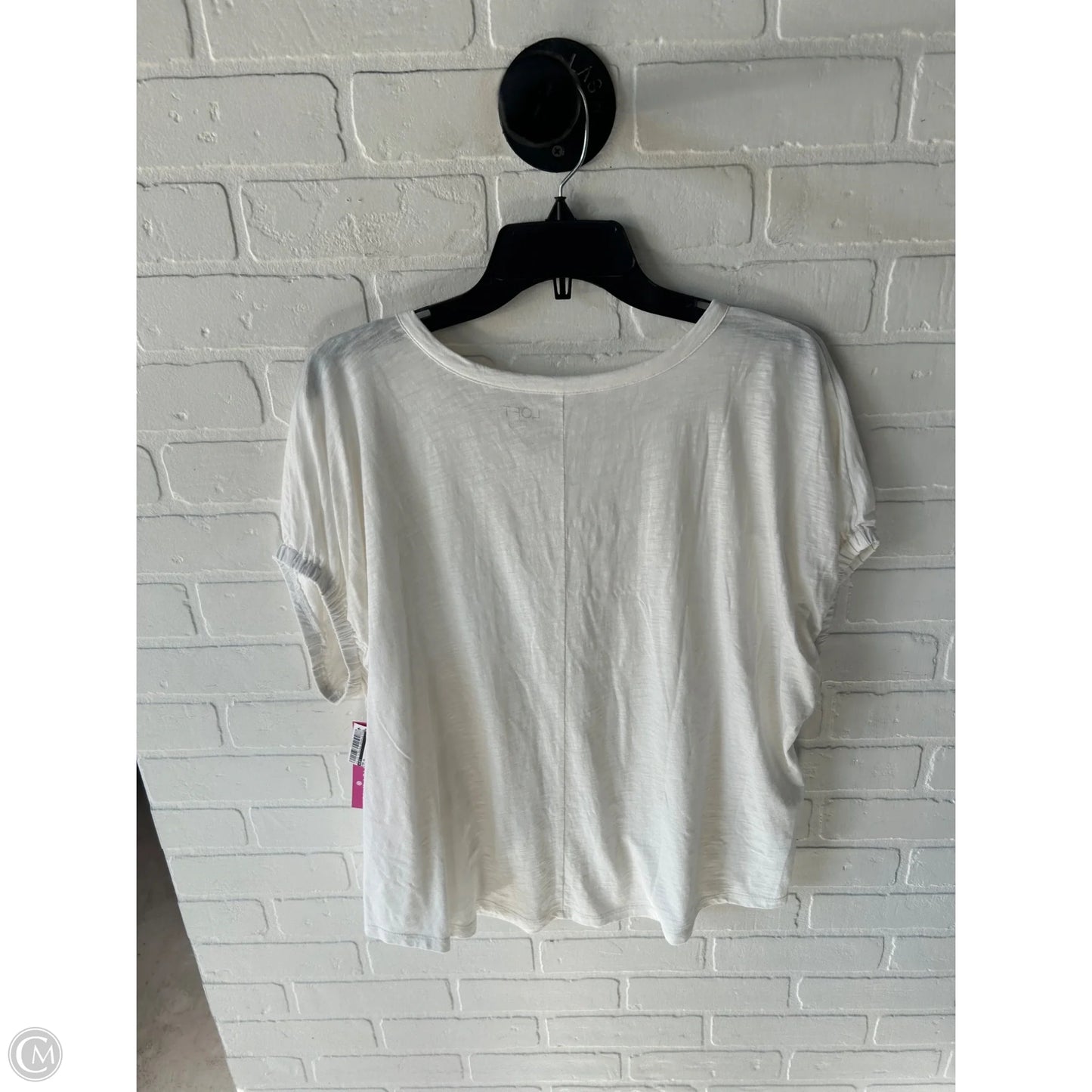 Top Short Sleeve By Loft In White, Size: Xl