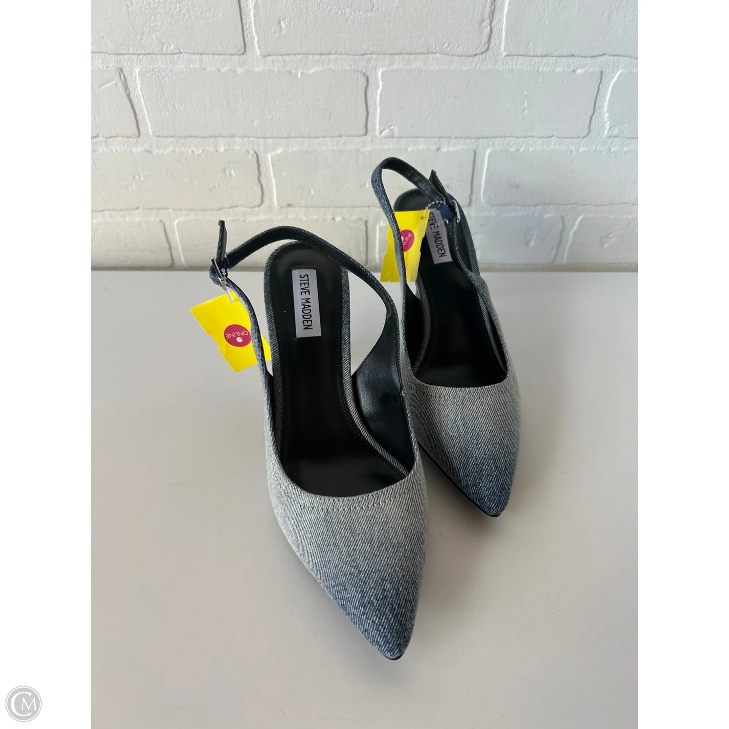 Shoes Heels Block By Steve Madden In Blue Denim, Size: 10