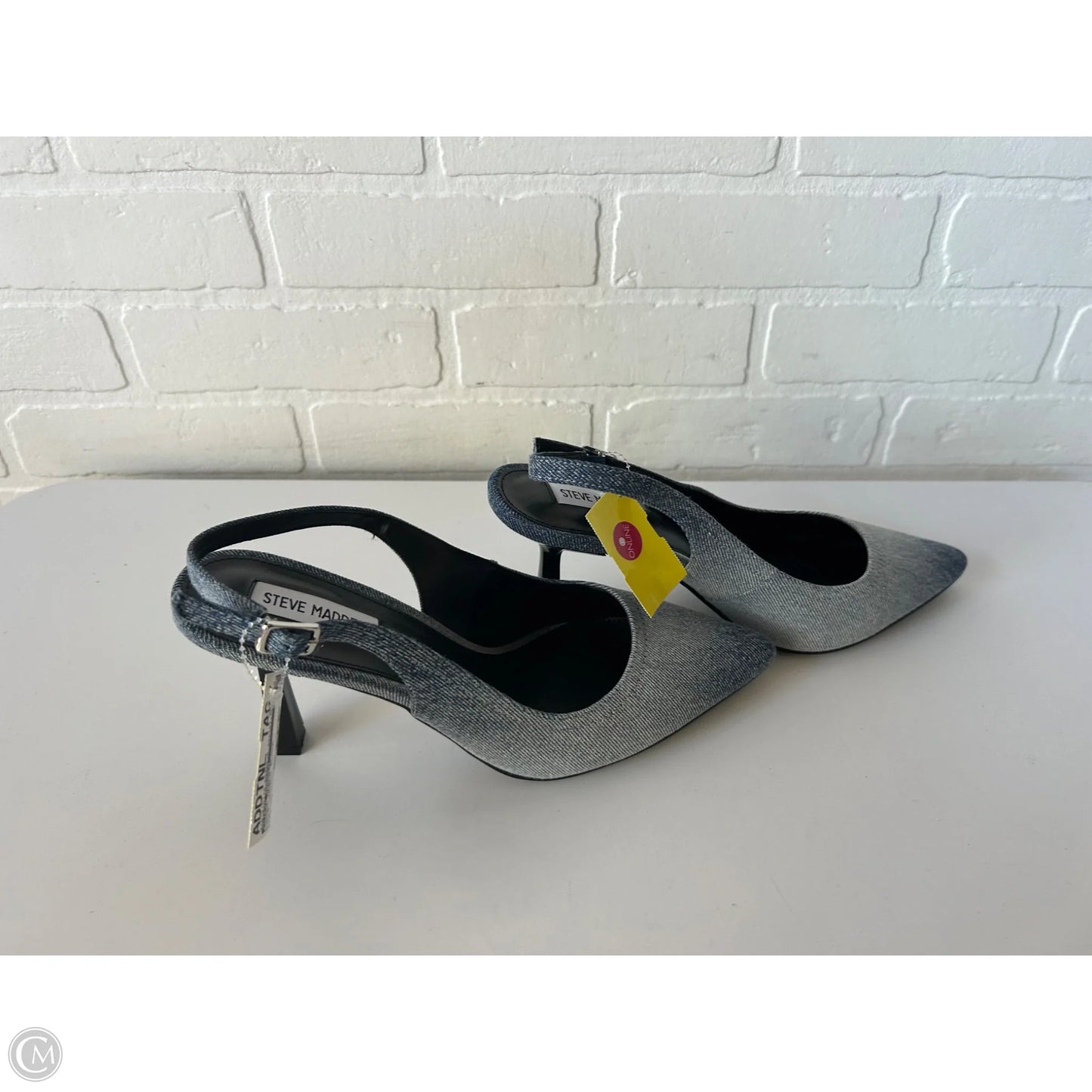 Shoes Heels Block By Steve Madden In Blue Denim, Size: 10