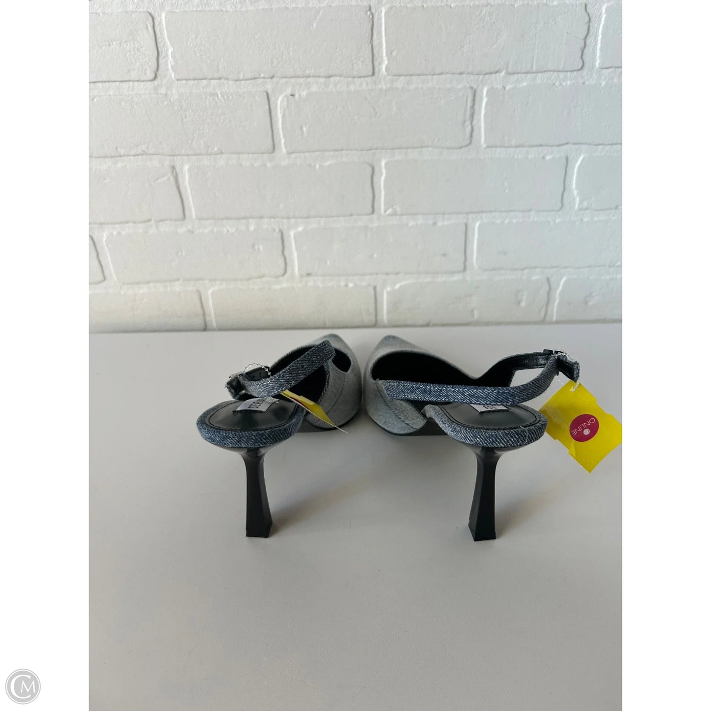Shoes Heels Block By Steve Madden In Blue Denim, Size: 10