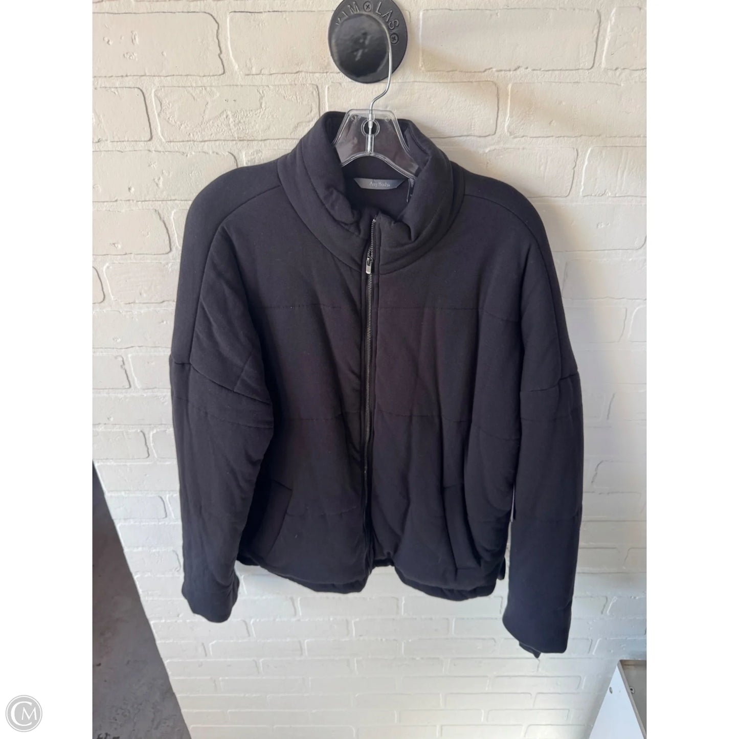 Jacket Puffer & Quilted By Any Body In Black, Size: M